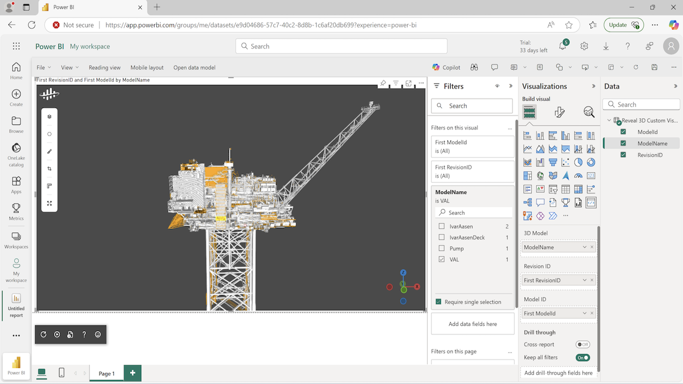 Power BI model viewer