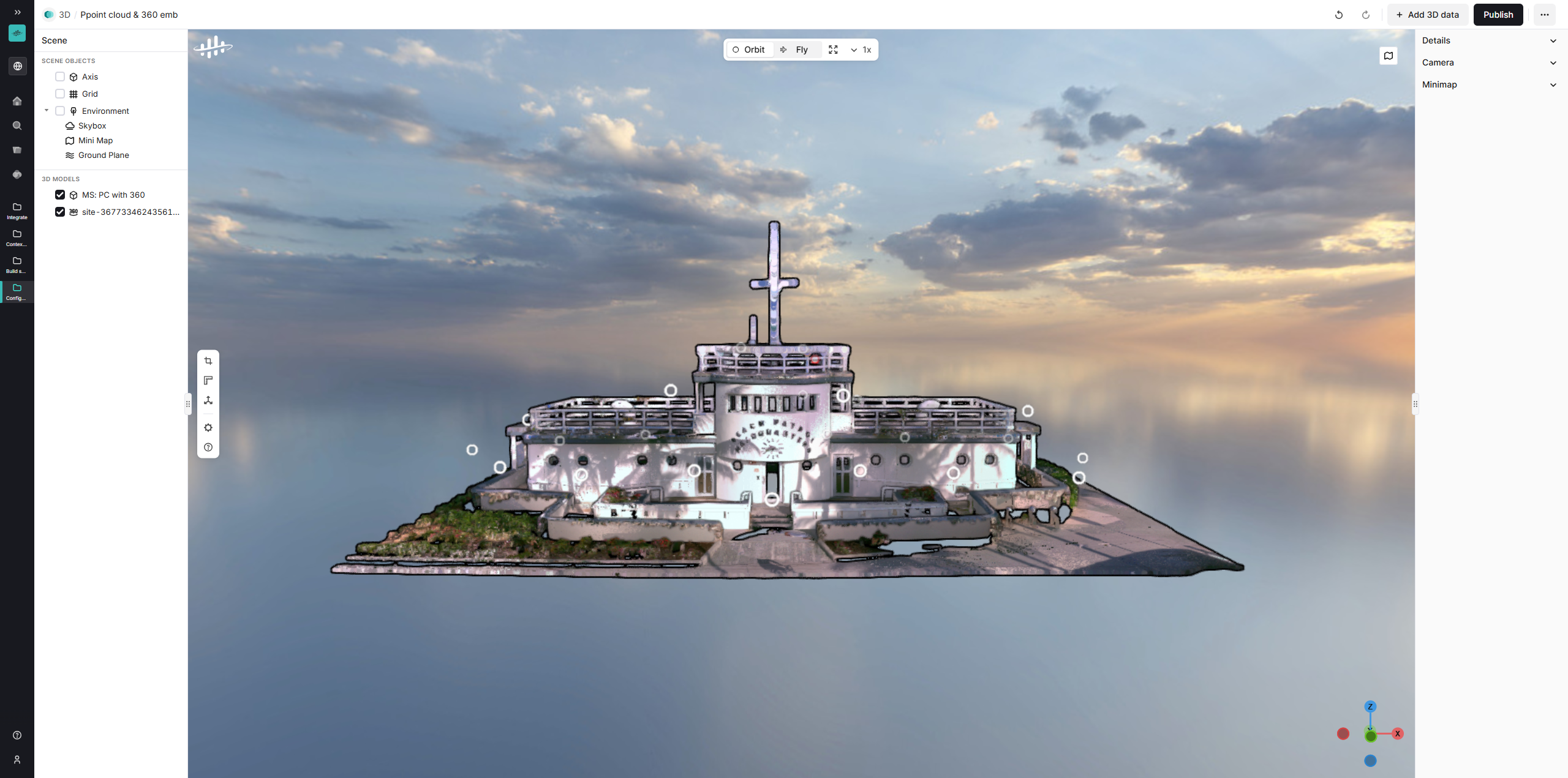 Scene overview interface