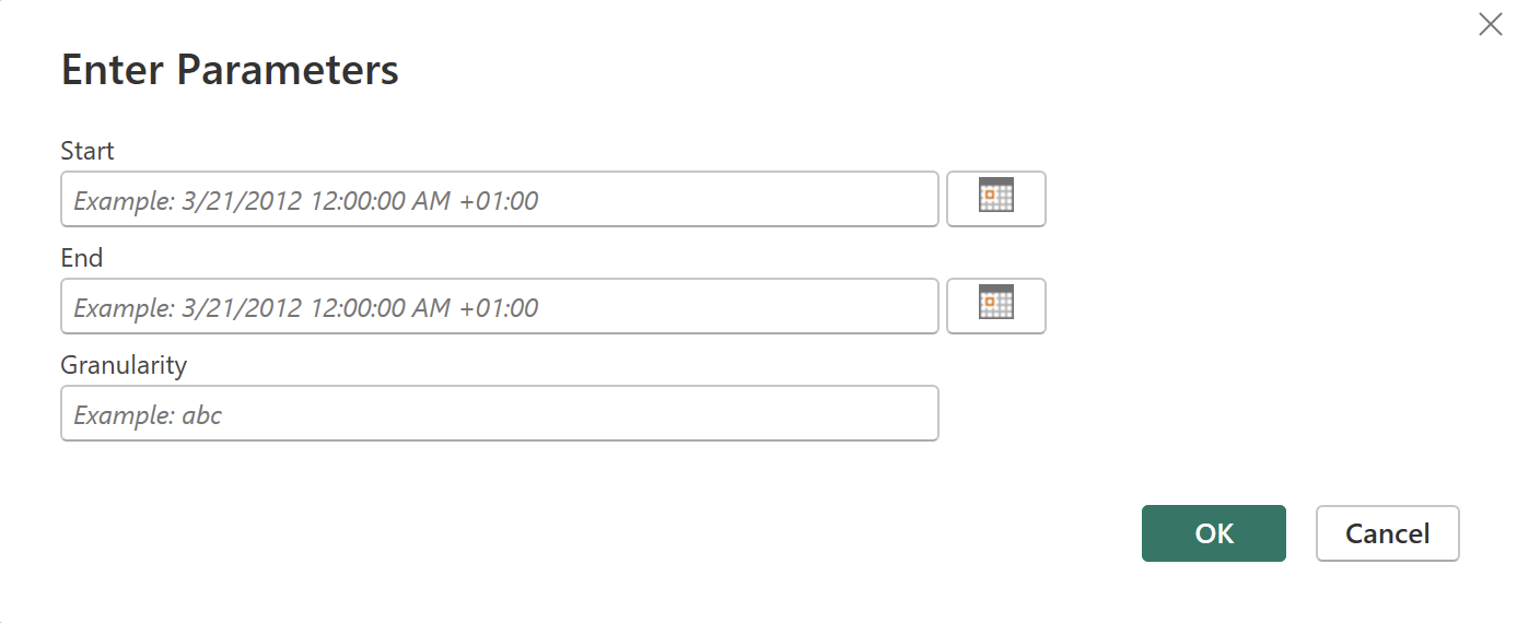 Locate the CDF OData connector in Power BI