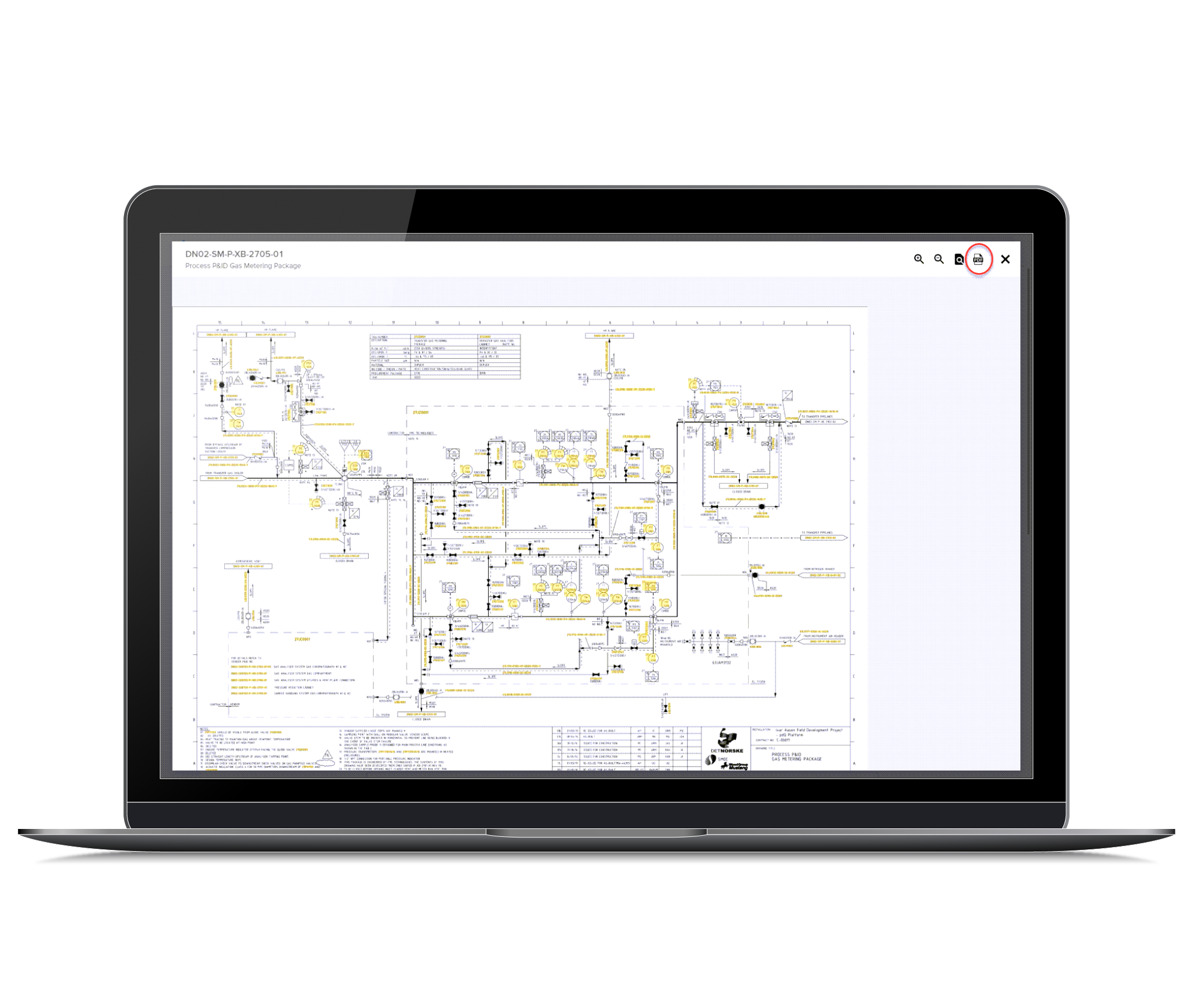 Print interactive P&IDs 