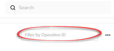 Search for operations